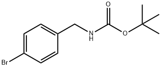 N-BOC-4-ブロモベンジルアミン 化学構造式