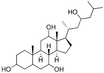 cholestane-3,7,12,23-tetrol,68832-44-0,结构式