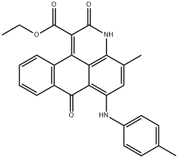 ethyl 2,7-dihydro-4-methyl-6-[(4-methylphenyl)amino]-2,7-dioxo-3H-dibenz[f,ij]isoquinoline-1-carboxylate|