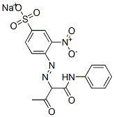 sodium 3-nitro-4-[[1-(phenylcarbamoyl)acetonyl]azo]benzenesulphonate Structure