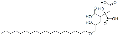 2-Hydroxy-1,2,3-propanetricarboxylic acid dihydrogen 1-[2-hydroxy-3-(octadecyloxy)propyl] ester,68834-06-0,结构式