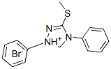 3-(methylthio)-1,4-diphenyl-1H-1,2,4-triazolium bromide Struktur