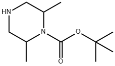 1-BOC-2,6-DIMETHYL-PIPERAZINE Struktur