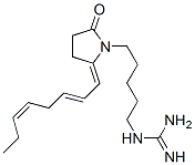 N-[5-[(E)-2-[(2Z,5Z)-2,5-オクタジエニリデン]-5-オキソピロリジン-1-イル]ペンチル]グアニジン 化学構造式
