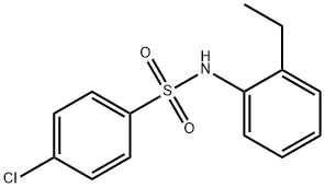 4-氯-N-(2-乙基苯基)苯磺酰胺 结构式