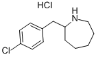 1H-AZEPINE, 2-[(4-CHLOROPHENYL)METHYL]HEXAHYDRO-, HYDROCHLORIDE,68840-80-2,结构式