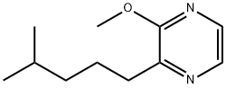 2-methoxy-3-(4-methylpentyl)pyrazine Struktur