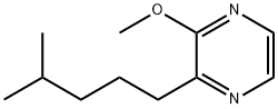 2-メトキシ-3-(4-メチルペンチル)ピラジン 化学構造式