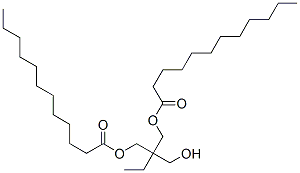 2-ethyl-2-(hydroxymethyl)propane-1,3-diyl dilaurate Struktur