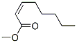 (2Z)-2-オクテン酸メチル 化学構造式