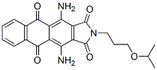 4,11-diamine-2-[3-(1-methylethoxy)propyl]-1H-naphth[2,3-f]isoindole-1,3,5,10(2H)-tetrone Struktur