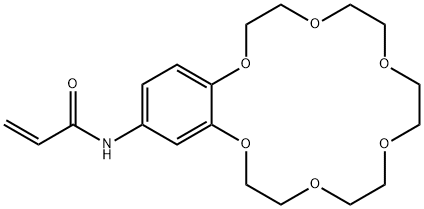 4-アクリロイルアミドベンゾ-18-クラウン-6 化学構造式