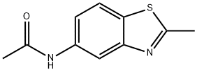 2-メチル-5-(アセチルアミノ)ベンゾチアゾール 化学構造式