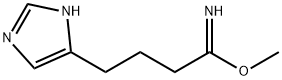 1H-Imidazole-4-butanimidic  acid,  methyl  ester  (9CI) 结构式