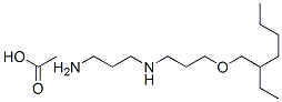 N-[3-[(2-ethylhexyl)oxy]propyl]propane-1,3-diamine monoacetate Structure