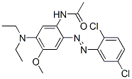 N-[2-[(2,5-Dichlorophenyl)azo]-5-(diethylamino)-4-methoxyphenyl]acetamide Struktur