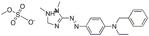 3-[[4-[benzylethylamino]phenyl]azo]-1,2-dimethyl-1H-1,2,4-triazolium methyl sulphate Structure