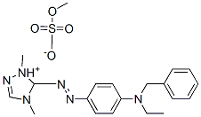 5-[[4-[benzylethylamino]phenyl]azo]-1,4-dimethyl-1H-1,2,4-triazolium methyl sulphate Structure