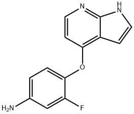 4-(2-FLUORO-4-AMINOPHENOXY)-7-AZAINDOLE Struktur