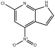 6-クロロ-4-ニトロ-1H-ピロロ[2,3-B]ピリジン 化学構造式
