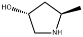 3-Pyrrolidinol, 5-Methyl-, (3R,5R)- 化学構造式