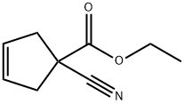 ethyl 1-cyanocyclopent-3-enecarboxylate Struktur