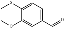 3-METHOXY-4-METHYLSULFANYL-BENZALDEHYDE Struktur