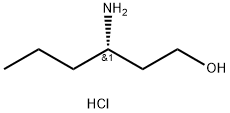(S)-3-氨基己醇盐酸盐, 68889-62-3, 结构式