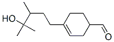 4-(4-ヒドロキシ-3,4-ジメチルペンチル)-3-シクロヘキセン-1-カルボアルデヒド 化学構造式