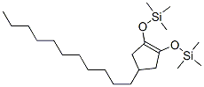 [(4-ウンデシル-1-シクロペンテン-1,2-ジイル)ビス(オキシ)]ビス[トリメチルシラン] 化学構造式
