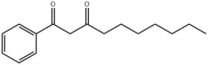 1-フェニル-1,3-デカンジオン 化学構造式