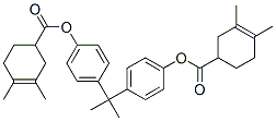 Bis(3,4-dimethyl-3-cyclohexene-1-carboxylic acid)(1-methylethylidene)bis(4,1-phenylene) ester,68892-29-5,结构式