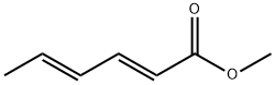 (2E,4E)-2,4-ヘキサジエン酸メチル 化学構造式