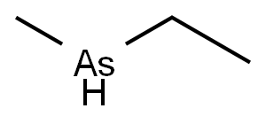 ethylmethylarsine Structure