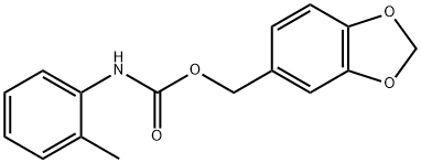 PIPERONYL N-(O-TOLYL)CARBAMATE, 6890-20-6, 结构式