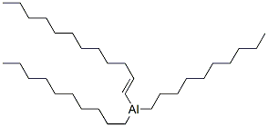 ジデシル[(E)-1-ドデセニル]アルミニウム 化学構造式