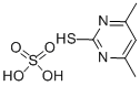 4,6-ジメチル-1H-ピリミジン-2-チオン/硫酸,(1:x) 化学構造式