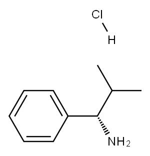 (S)-2-METHYL-1-PHENYLPROPAN-1-AMINE-HCl Struktur