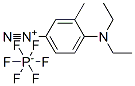 4-(ジエチルアミノ)-3-メチルベンゼンジアゾニウム・ヘキサフルオロホスファート 化学構造式