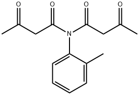 N-(1,3-dioxobutyl)-3-oxo-N-(o-tolyl)butyramide  Struktur