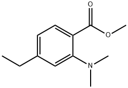 Benzoic acid, 2-(dimethylamino)-4-ethyl-, methyl ester (9CI),689148-76-3,结构式