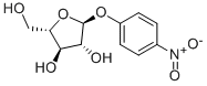 p-ニトロフェニルα-L-アラビノフラノシド 化学構造式
