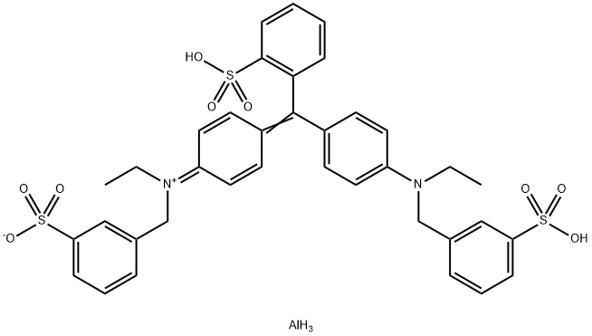 酸性蓝 9 铝色淀[CI 42090:2],68921-42-6,结构式