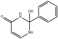 2,3-ジヒドロ-2-ヒドロキシ-2-フェニル-4(1H)-ピリミジノン 化学構造式