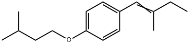 1-(2-Methyl-1-butenyl)-4-(3-methylbutoxy)benzene Structure