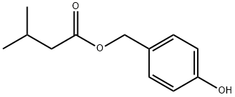 (4-hydroxyphenyl)methyl 3-methylbutanoate Struktur
