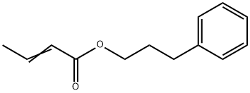 2-ブテン酸3-フェニルプロピル 化学構造式