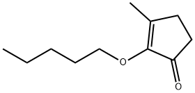 3-甲基-2-(戊氧基)-2-环戊烯-1-酮 结构式