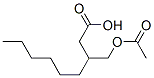 3-[(acetoxy)methyl]nonan-1-oic acid Structure