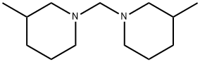 1,1'-メチレンビス(3-メチルピペリジン) 化学構造式